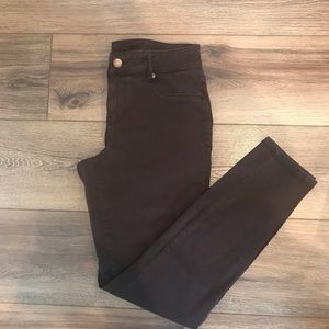 Chocolate brown midrise jegging